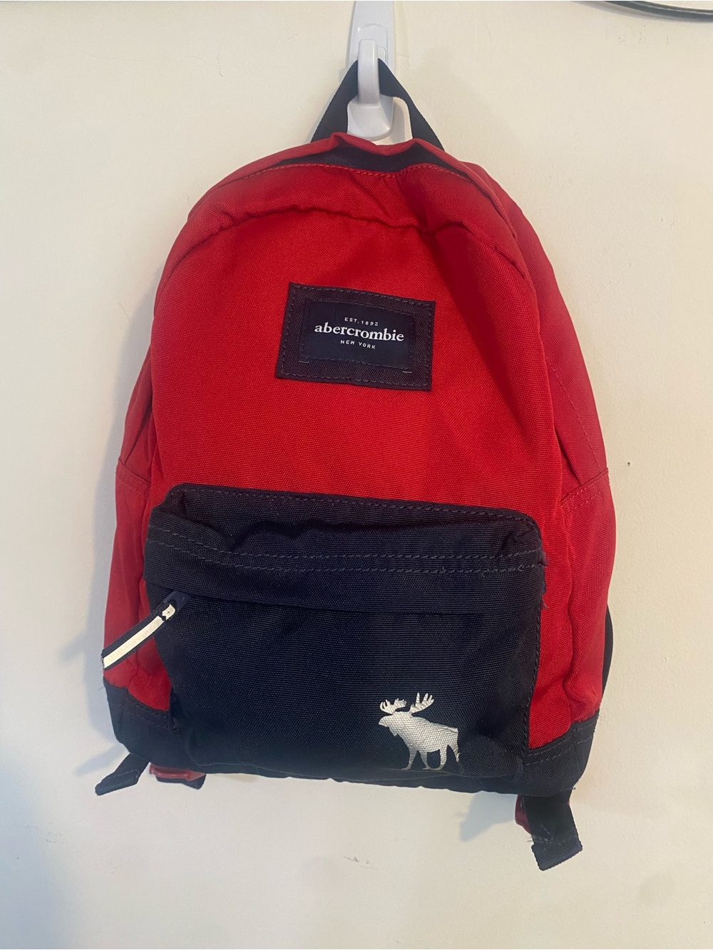 Abercrombie & Fitch Red / blue Kids Backpack Small Bookbag